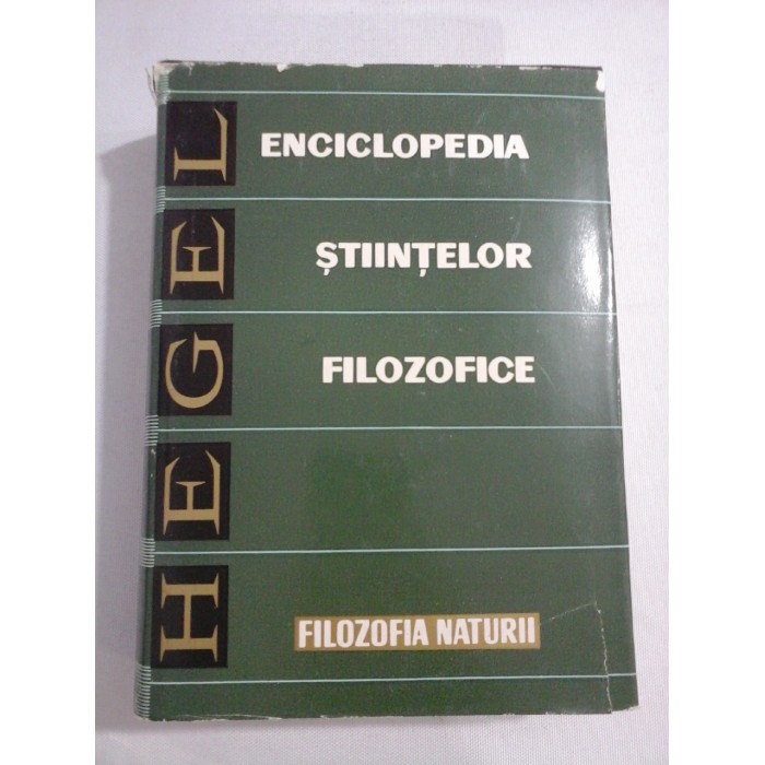 FILOZOFIA  NATURII  - HEGEL